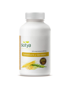 Levadura de cerveza y germen de trigo 600 mg 125 comprimidos Sotya